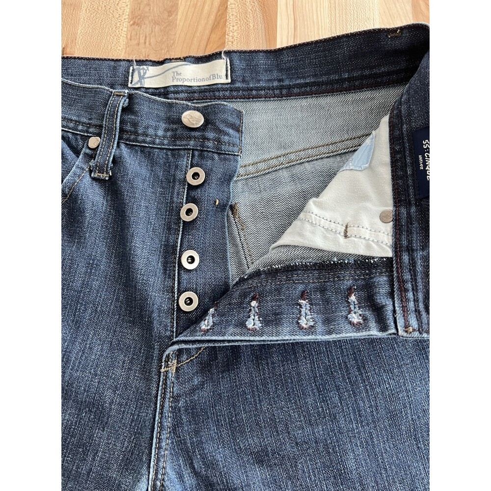 Proportion of Blu Women's Skinny Jeans Anti-Fit Japanese Denim Medium Wash 30 - Picture 4 of 9